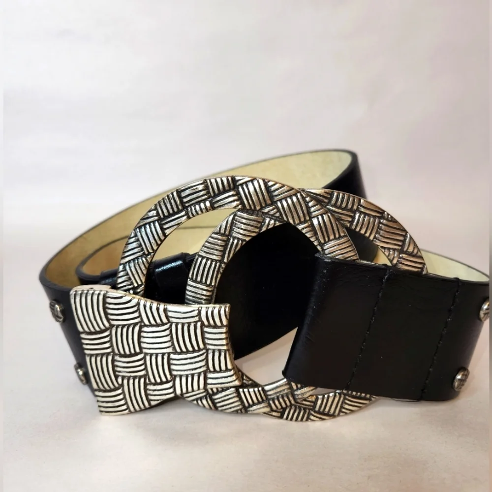 CHICO'S Interlocking Low Waist Belt  S/M